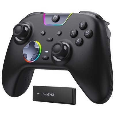 EasySMX X05 Pro Wireless Controller für PC ergonomischer hautähnlicher Griff, schwarz 