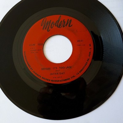 Jackie Day - Before It's Too Late b/w Without A Love (7'', Single) (Near Mint (NM