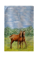 Betsy Drake Two Horses Beach Towel
