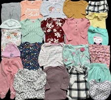 Baby Girl 0-3 Months 3 Months Carter's Fall Winter Shirts Pants Sets Clothes Lot