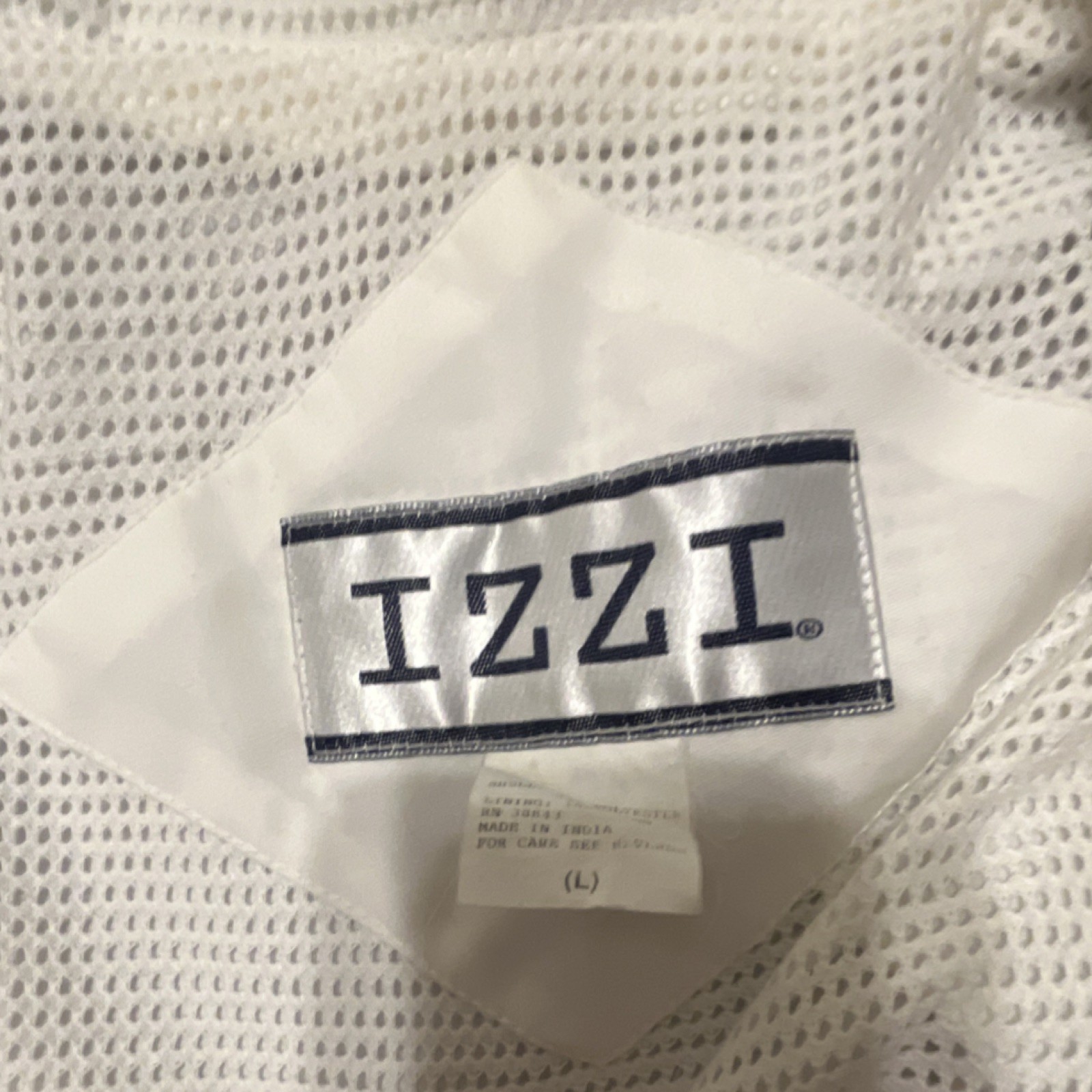 IZZI Women's White Basic Jacket Collared Full Zip… - image 2