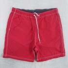 Nautica Swim Shorts Mens Size Grande Large Red Stretch Trunks