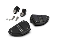 Goldstrike Twin Rail Footrest with Driver Adapter black for Gold Wing