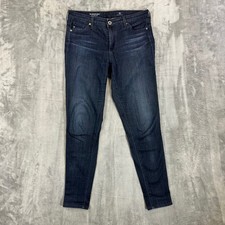 AG Adriano Goldschmied The Legging Ankle Skinny Jeans Women's Size 28 Dark Blue