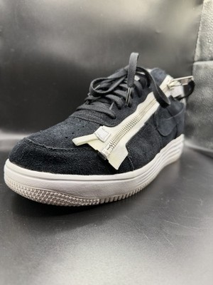 Acronym × Nike Lunar Force 1 Low Nike Air Lunar Force 1 Acronym Black White Low Top Sneaker Zip