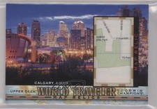 2022 Upper Deck Goodwin Champions World Traveler Map Relics Calgary Alberta jt1