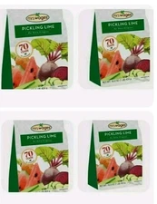 4 bags Mrs. Wages Pickling Lime 1-Pound Resealable Bags. 