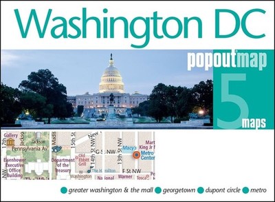 Washington DC PopOut Map by PopOut Maps Folded Book