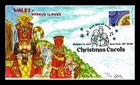 US COVER CHRISTMAS CAROLS FIRST DAY ISSUE WALES ALL OVER DORIS GOLD INSERT