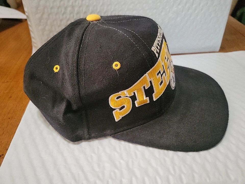 Gorra Snapback de los Pittsburgh Steelers de colección de la década de 1990 para principiantes de la NFL Foto 2 de 4