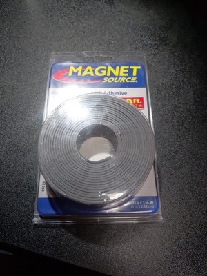 Magnet Source MAGNETIC TAPE w/ Adhesive Flexible Craft Magnet 1'' x 10' New