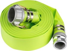 2" x 50' Green Heavy Duty PVC Discharge Hose for Pools - Durable  Reliable