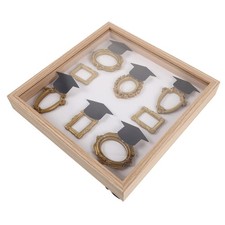  1 Set DIY Museum Shadow Box with Miniature Frame - Retro Graduation Resin