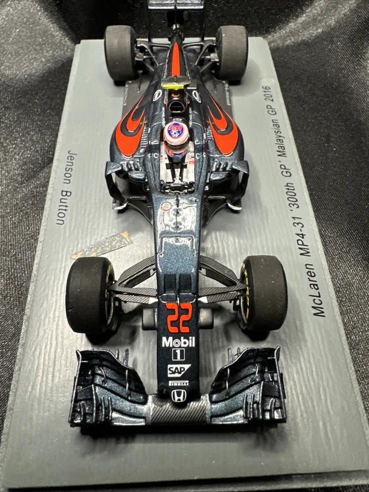 SPARK 1/43 S5024 McLaren MP4/31 Honda #22 GP de Malasia 2016 Jenson Button EE. UU. Foto 4 de 4