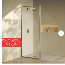 Swiss MadisonPierre 34 in. x 76 in. Fixed Framed 3/8 in. (10 mm) Clear Tempere