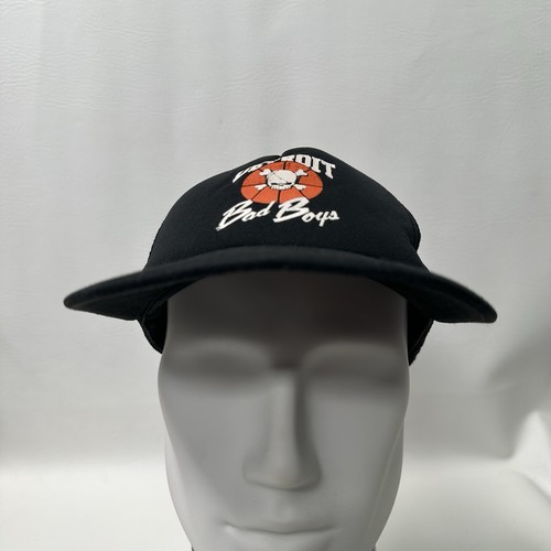 Vintage Detroit Pistons Bad Boys Snapback Hat Yupoong - Picture 2 of 10