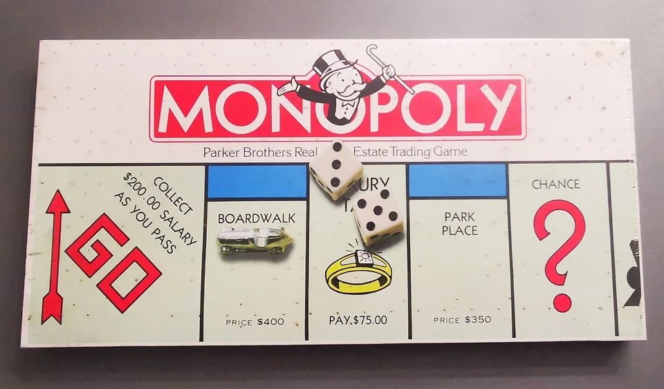 Jeu de société MONOPOLY (classique) - Parker Brothers 1985 Neuf Scellé!! - Photo 3/4