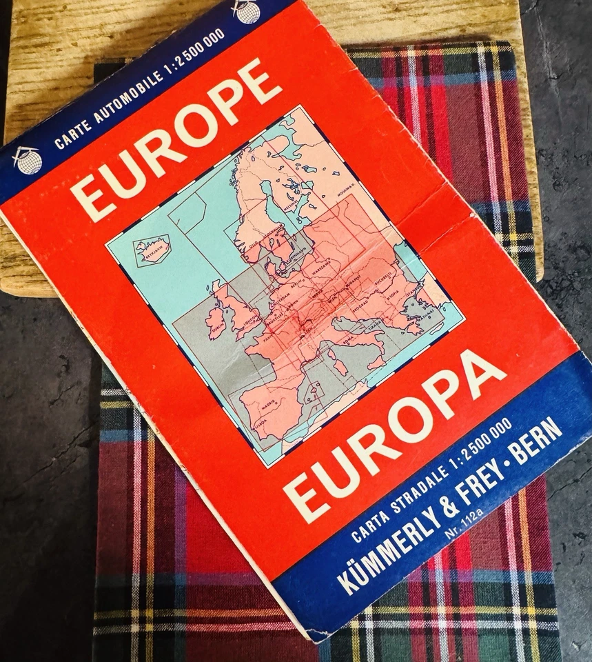 Vintage Europa Europe Road Map Kümmerly+Frey Bern/Schweiz 1:2,500,000 - Image 2 of 4