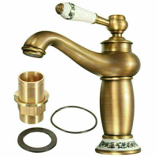 Einhebelmischer Wasserhahn Retro Nostalgie Küchearmatur Bad Waschbecken Armatur - Bild 3 von 9