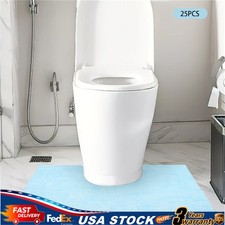 60 60cm U-Shape Toilet Mats Non-Woven Fabric Waterproof Floor Urine Covers Clean