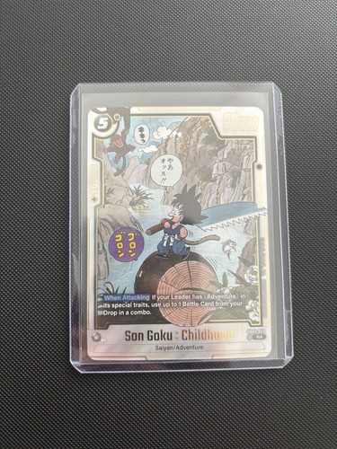 Son Goku Childhood Fusion World Manga Booster Alt Art Sb01-053 Eng Rare Nm Foil