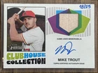 2026 Topps Heritage Clubhouse Collection Mike Trout On Card  Auto Relic 18/25