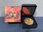 2016 American Silver Eagle Gem Nuclear Eagle #129/500 24kt Gilded (DE)