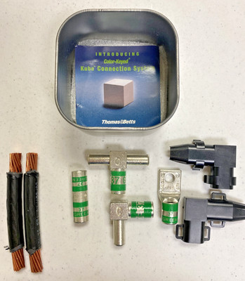 NEW, THOMAS&BETTS KUBE CONNECTION SYSTEM PARTS KIT GM 8057, GREEN 37, FREE SHIP