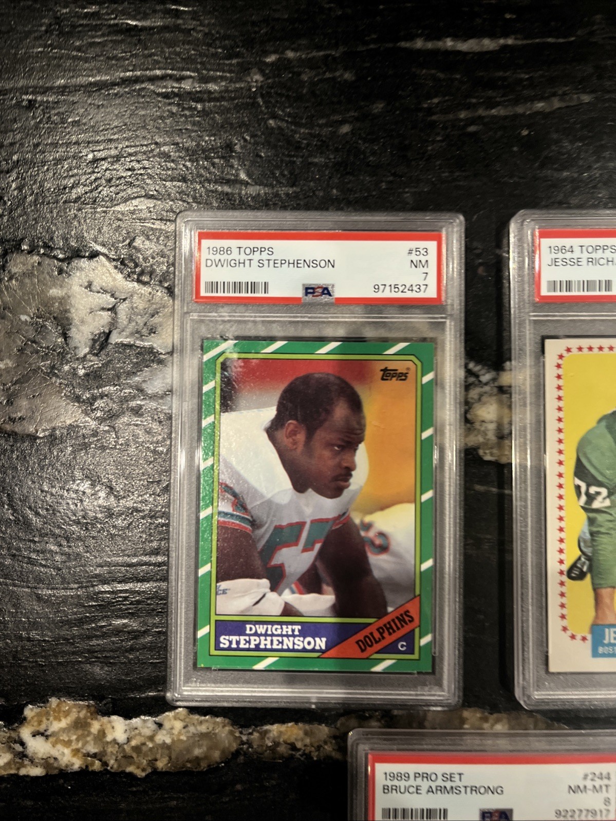 PSA Vintage Football Card Lot (5) Topps & Pro Set 1964-1989 NFL view 2