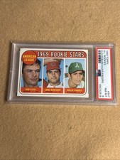 1969 Topps #597 Rollie Fingers RC PSA 8 HOF Oakland Athletics Centerd