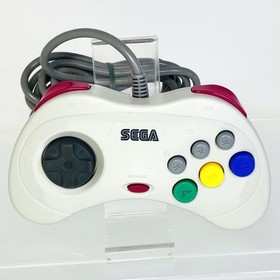 Sega Saturn Official Controller White HSS-0101 Authentic Original Game Pad BOX