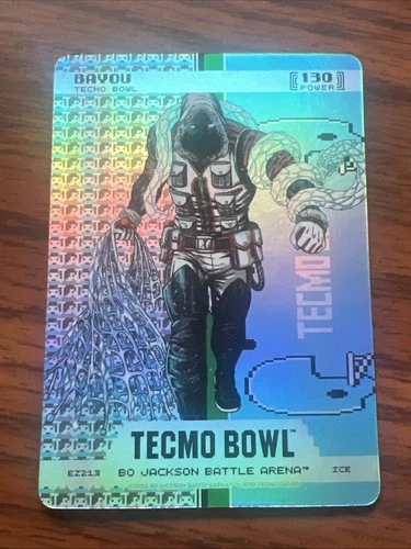 2026 Bo Jackson Battle Arena Tecmo Bowl BAYOU JAMARR CHASE ICE BATTLEFOIL Card