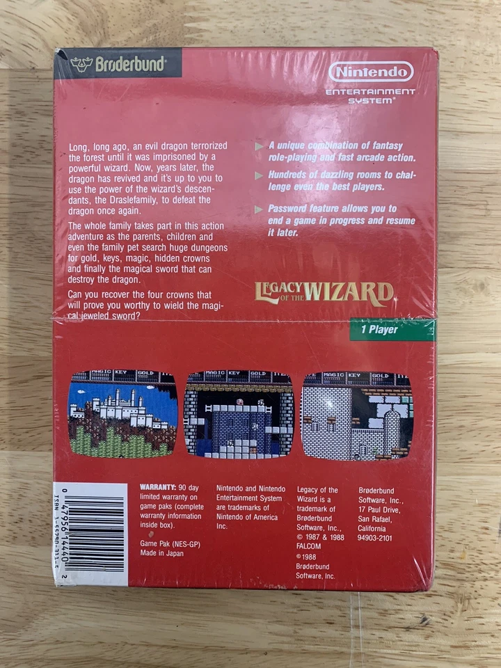 Legacy of the Wizard  Nintendo Entertainment System game NES SEALED BNIB - Image 2 of 4