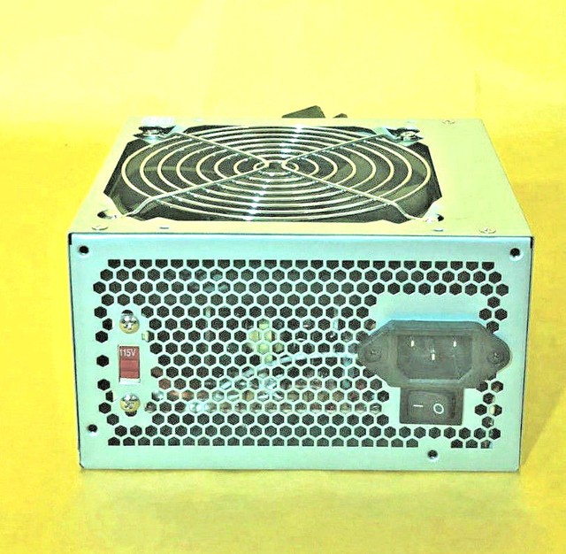 450 Watt Stable Quiet Fan w// Grill ATX Power Brick for Upgrade Replacement Black