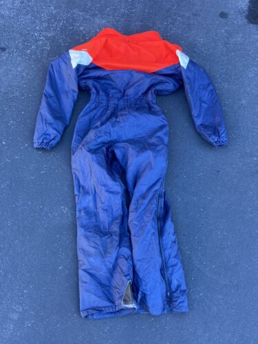 Descente Mens Ski Suit One Piece Snowsuit Medium Snow Bib Red 90s Vintage - Picture 12 of 15