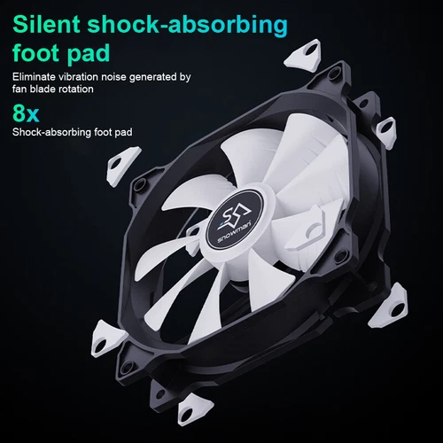 12cm Computer PC Case Fan PWM 4Pin Intelligent Temperature Control Cooling Fan