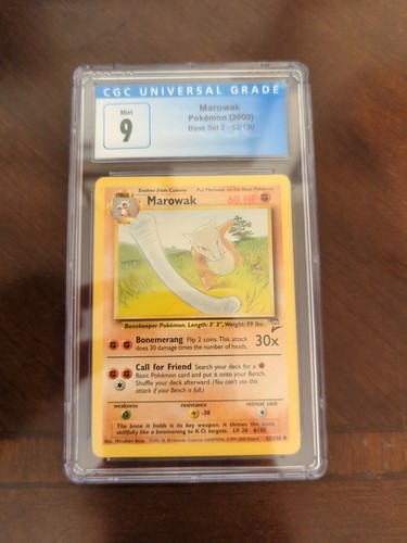 Marowak graded CGC 9 for sale on eBay