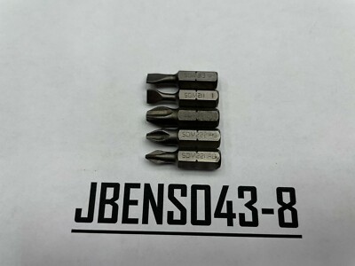 Snap-on Tools USA NEW 5 Piece 1/4'' Hex Drive Phillips & Flat Head Bit Lot Set