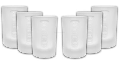 Jägermeister Shotglas Gläser-Set - 6x Shotgläser Milchglas weiss