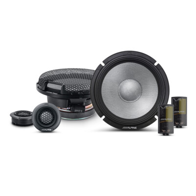Alpine R2-S65C, R Series 6.5'' 2-Way Hi-Res Component Speakers - 300W