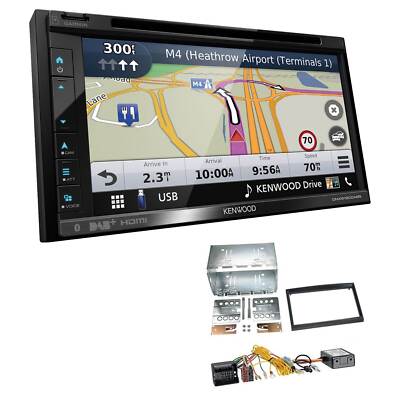 Kenwood Navigation Apple CarPlay für Citroen Jumpy ab 2007 schwarz mit Canbus