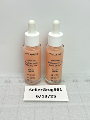 Wet n Wild Prime Focus Hydrating Primer Serum 1.0 FL OZ- Hydrate (2 BOTTLES)