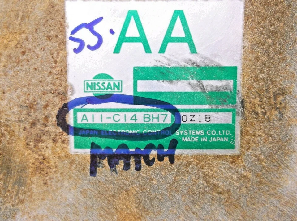 91-92 NISSAN NX1600/SENTRA/ MÓDULO DE CONTROL MOTOR/ORDENADOR.ECU.ECM.PCM Foto 2 de 3