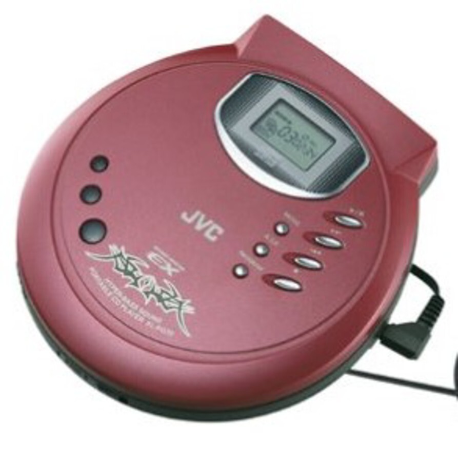 JVC Personal CD Player Extreme AntiShock Protection Metallic Red (XL