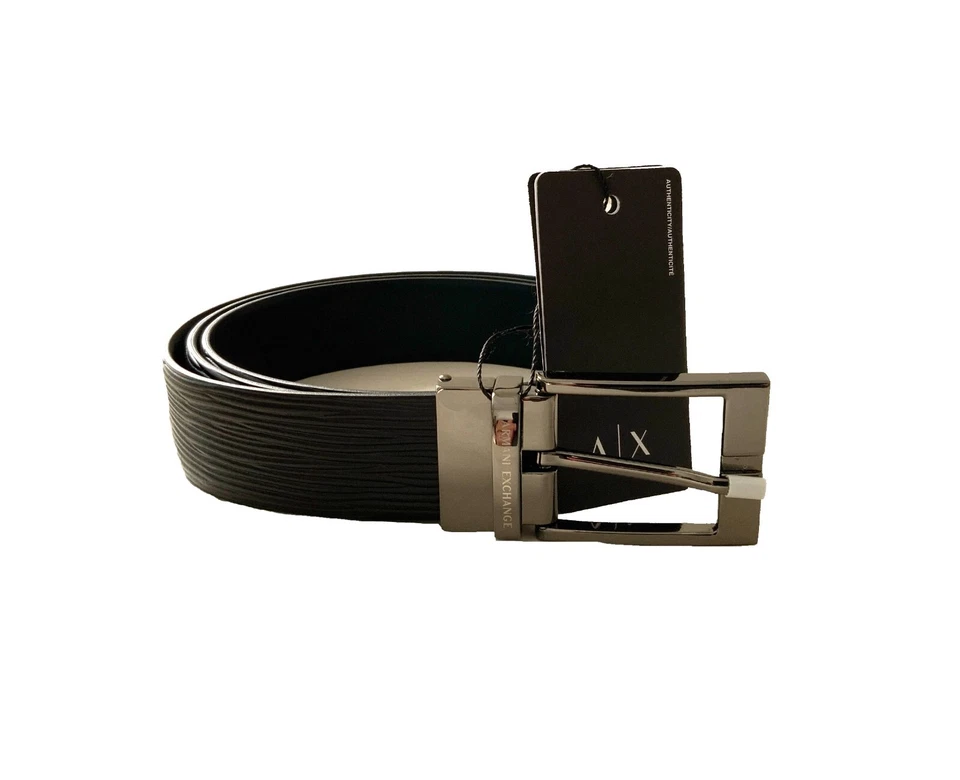 Armani Exchange 141008 Cintura Uomo Vera Pelle Reversibile e Regolabile Special
