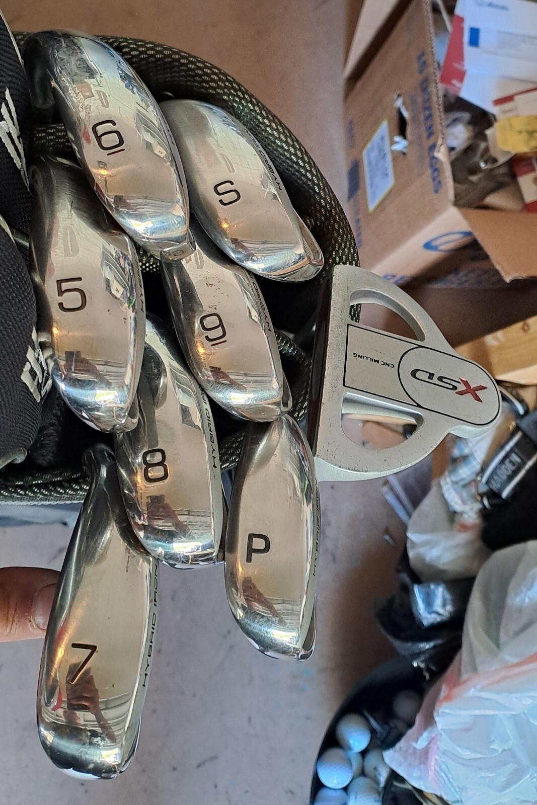 golf set ZEVO XSD right h 13 clubs Regular flex hybrid iron wood driver