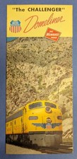 Union Pacific The Challenger Domeliner Brochure 1961 Chicago Los Angeles