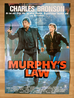 Filmposter * Kinoplakat * A1 * Murphy's Law - Murphys Gesetz * 1986 * C. Bronson