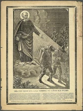 8" x 10" Photo Oración dedicada a la sombra de Señor San Pedro