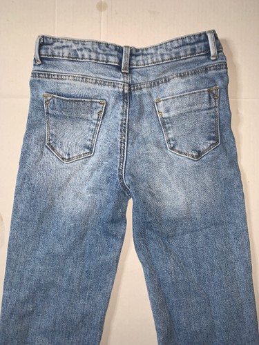 Preowned- Primark Relaxed Stretch Graphic Denim Jeans Girls (Size 8-9Y) - Picture 5 of 7